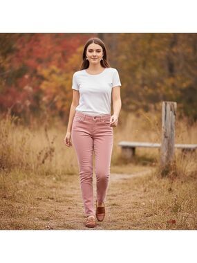 Kut from the kloth high rise Diana Fab skinny rose.pink corduroy pants size 2